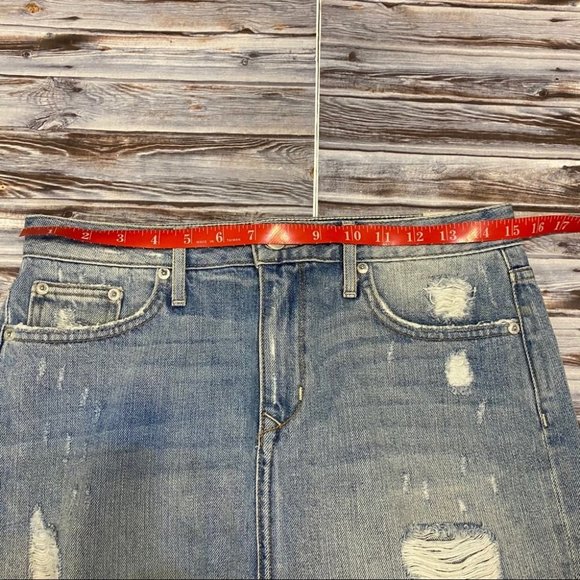 Lovers + Friends Alex Denim Mini Skirt Sz 27 - Picture 10 of 11